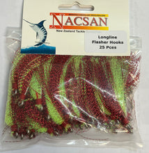 Nacsan Longline Flasher Hooks 25 Pces